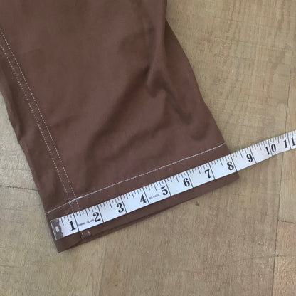 BNWT Lucy & Yak Oak Brown Organic Cotton Carmen Jumpsuit Size 2XL