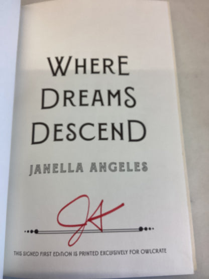 Where Dreams Descend Janella Angles Owlcrate Signed