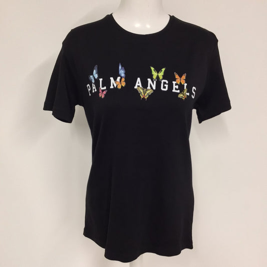 BNWT Palm Angels Black T Shirt w/Butterflies 100% Cotton Size S