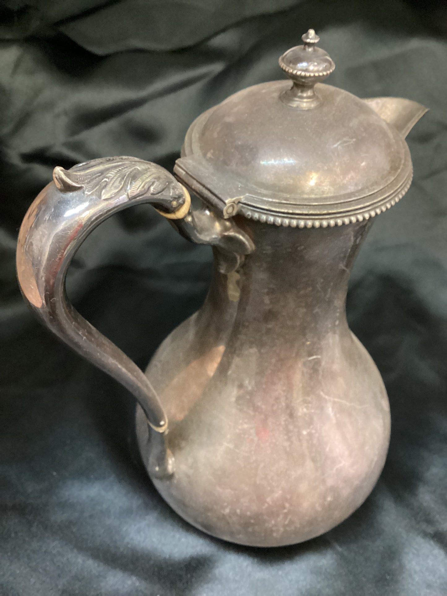 Victorian Silver Plated Hot Water Jug Mackay & Chisholm Edinburgh