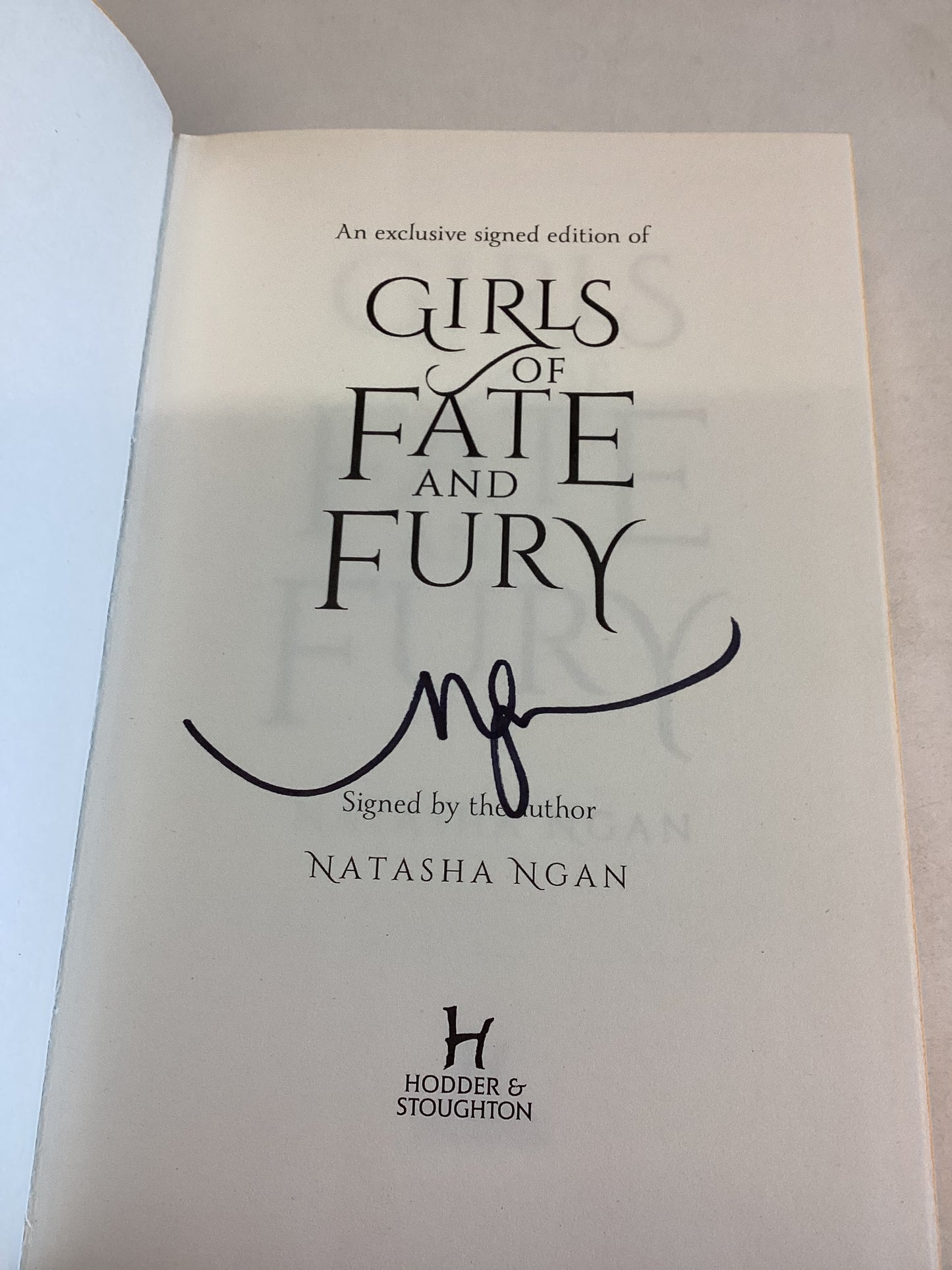 Girls of Fate and Fury Natasha Ngan Signed Fairyloot