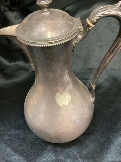 Victorian Silver Plated Hot Water Jug Mackay & Chisholm Edinburgh