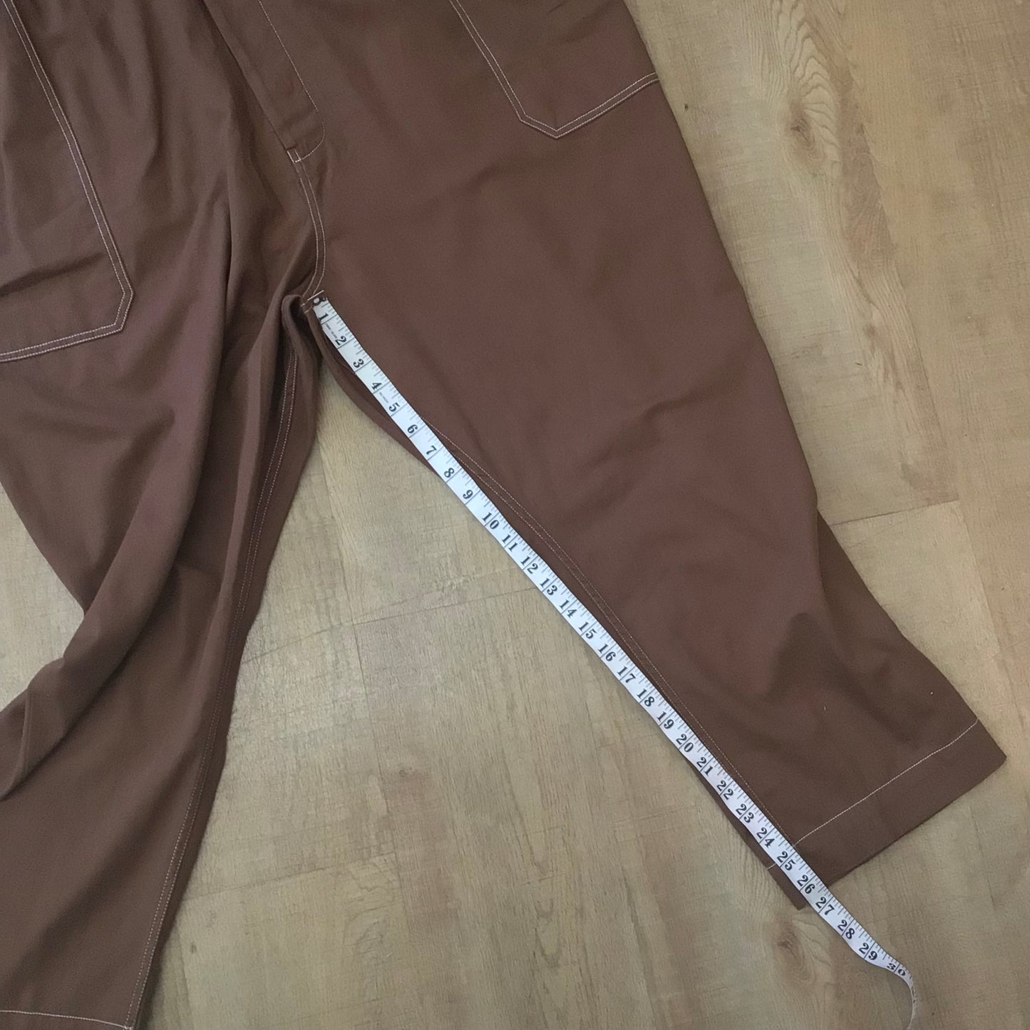 BNWT Lucy & Yak Oak Brown Organic Cotton Carmen Jumpsuit Size 3XL