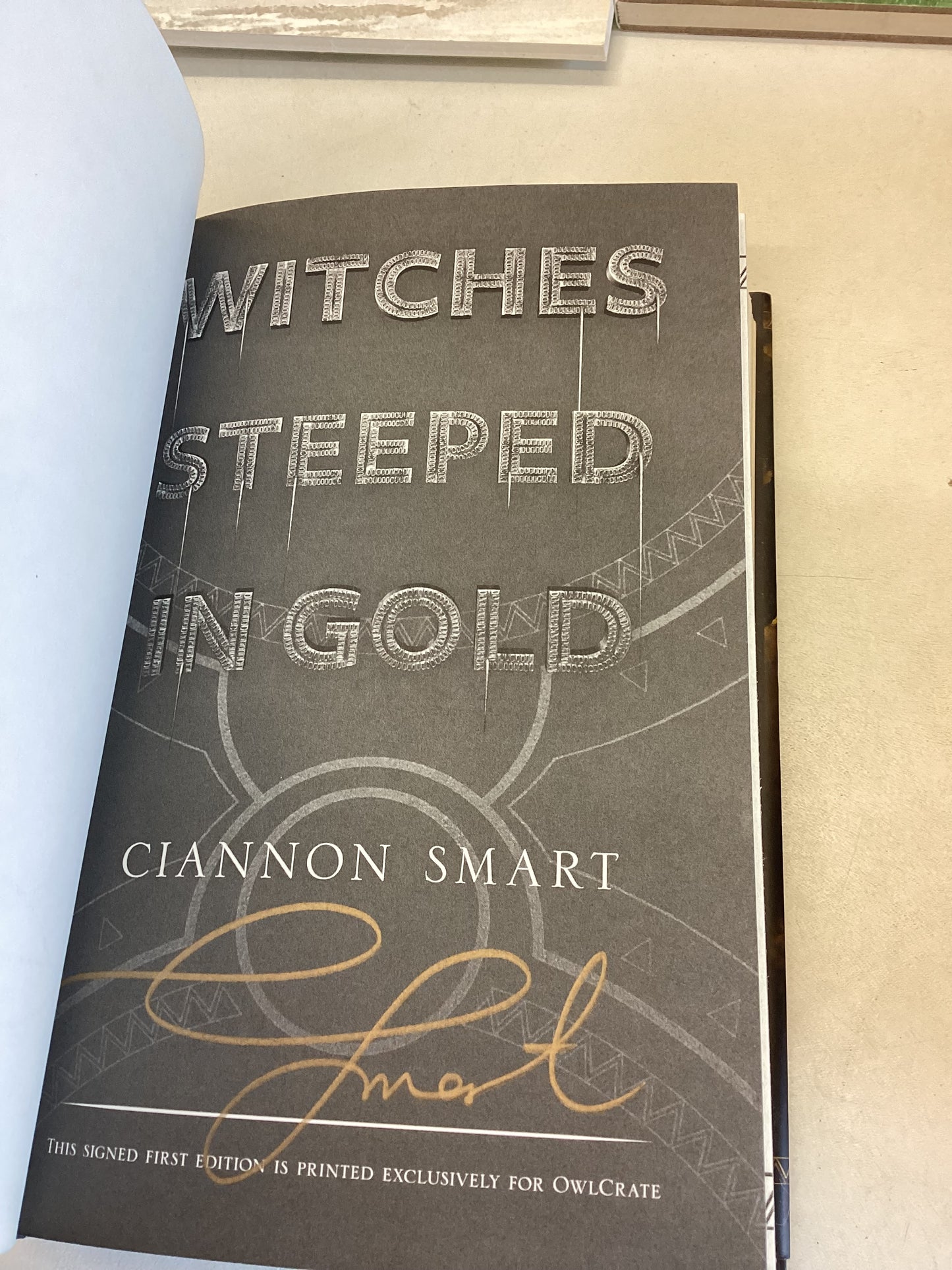 Witches Steeped in Gold Ciannon Smart Signed Owlcrate Their Order Divides them Their Revenge will Unite Them