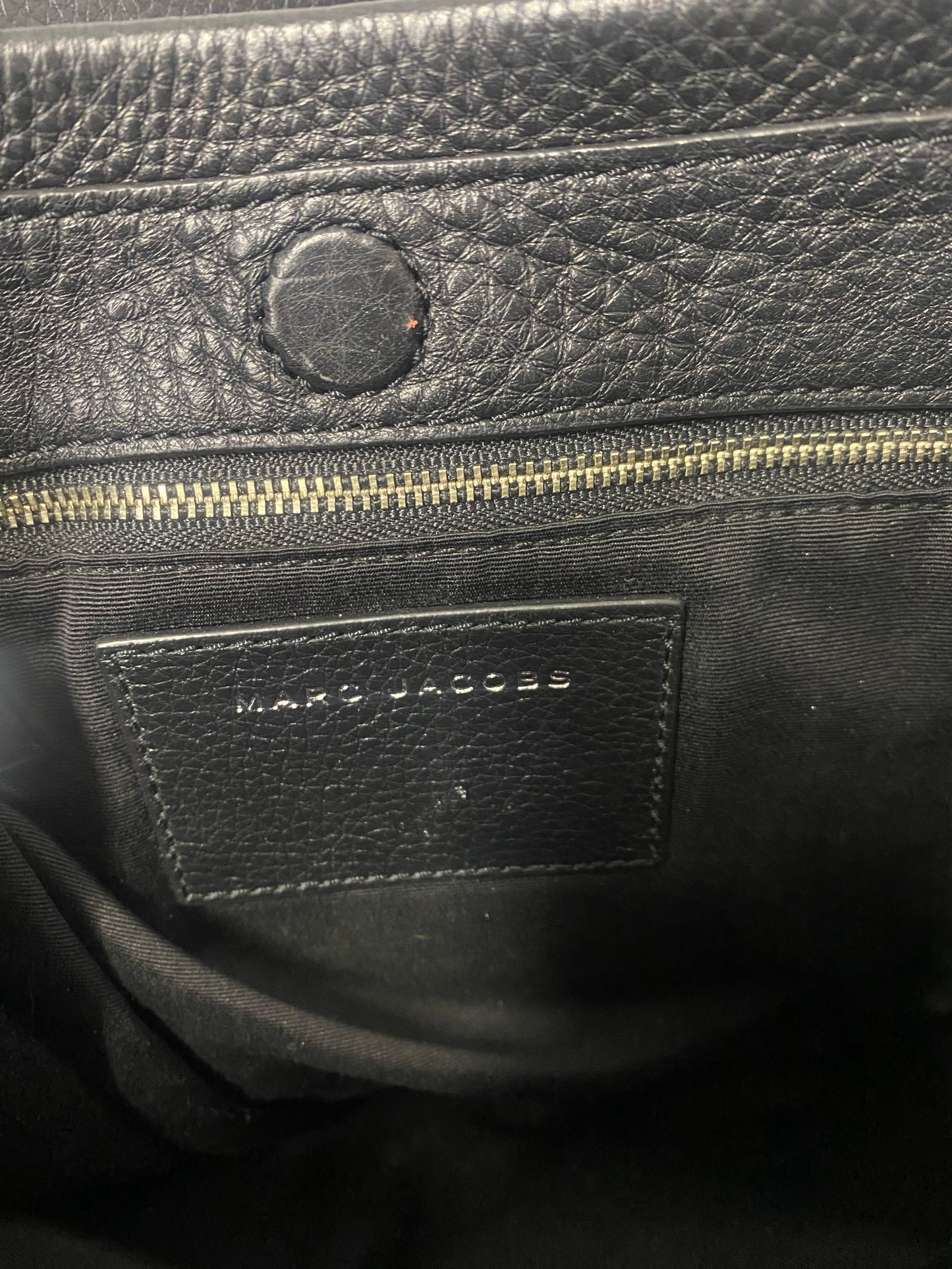 Marc Jacobs Black Maverick Leather Hobo Bag