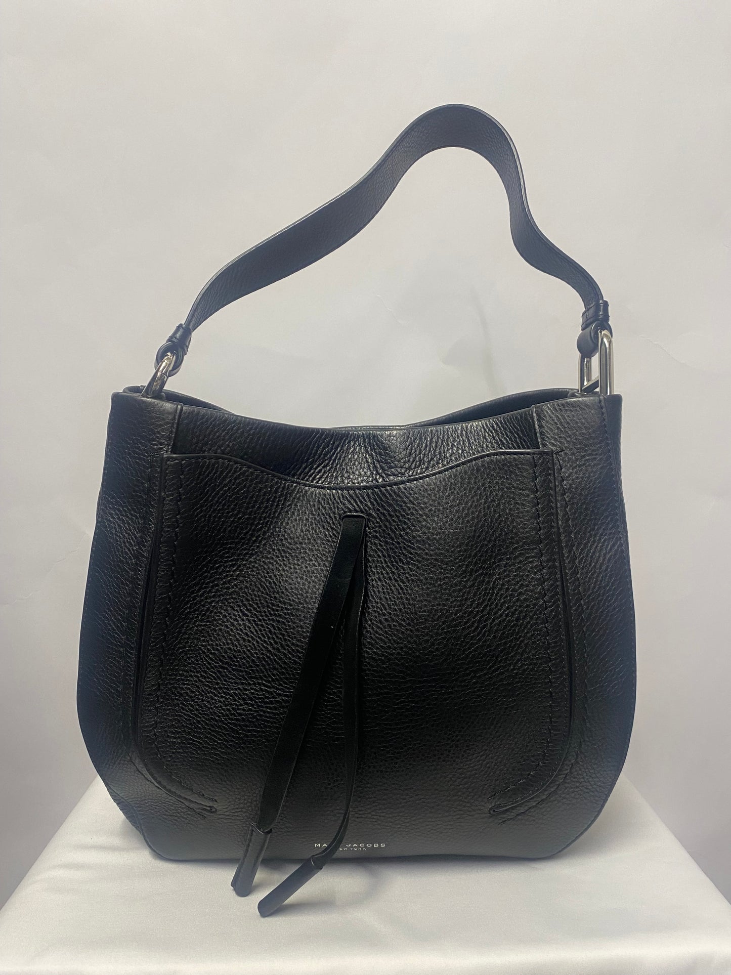 Marc Jacobs Black Maverick Leather Hobo Bag