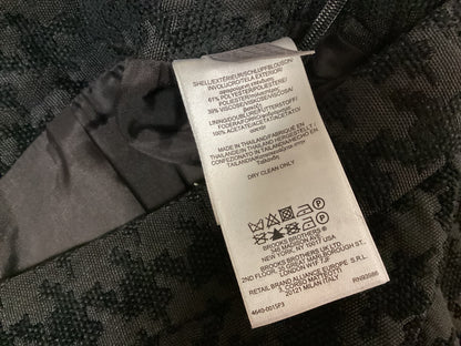 Brooks Brothers Women’s 346 Houndstooth A-Line Skirt Black & Gray