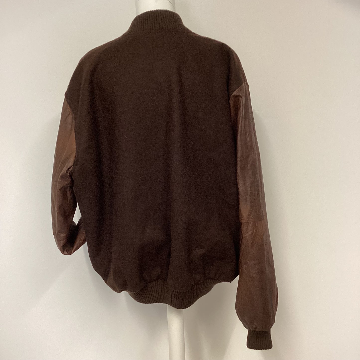 L’Aurore Brown Leather Jacket Size L