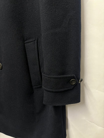 J P Hackett 14 Saville Row Navy Wool Coat 38R