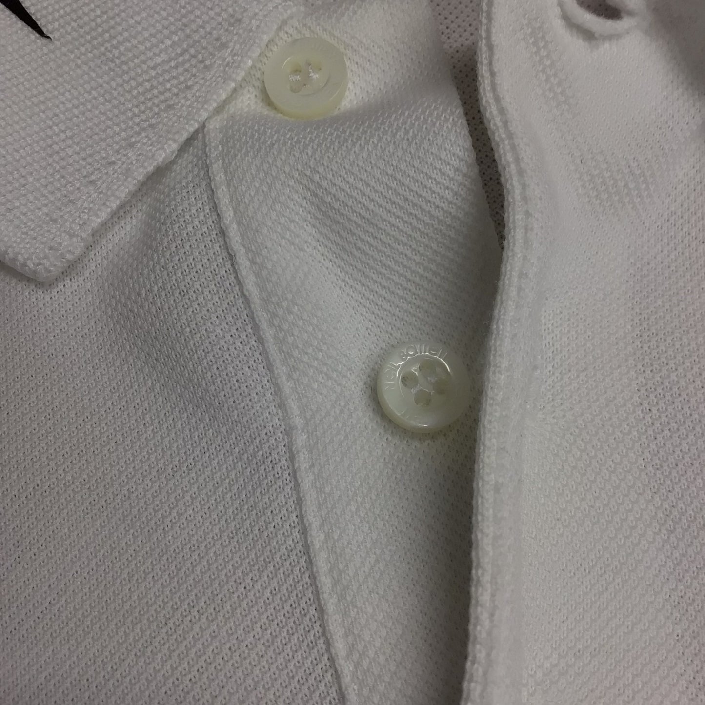 Neil Barrett White Polo Shirt Regular Length Slim Fit 100% Cotton Size L