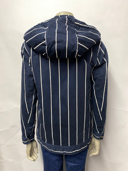 Laudie Pierlot Navy and White Striped Hooded Jacket 8