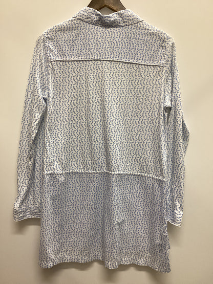 White Stuff 100% Cotton Blue and White Shirt Size 10