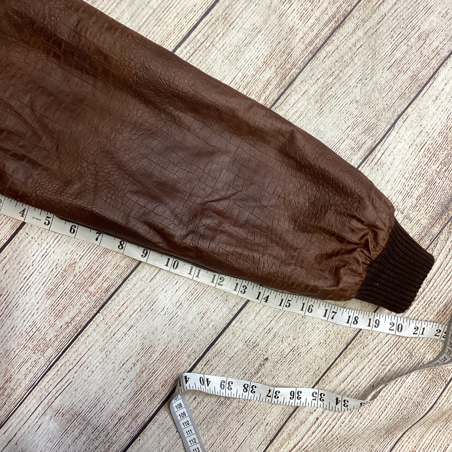 L’Aurore Brown Leather Jacket Size L