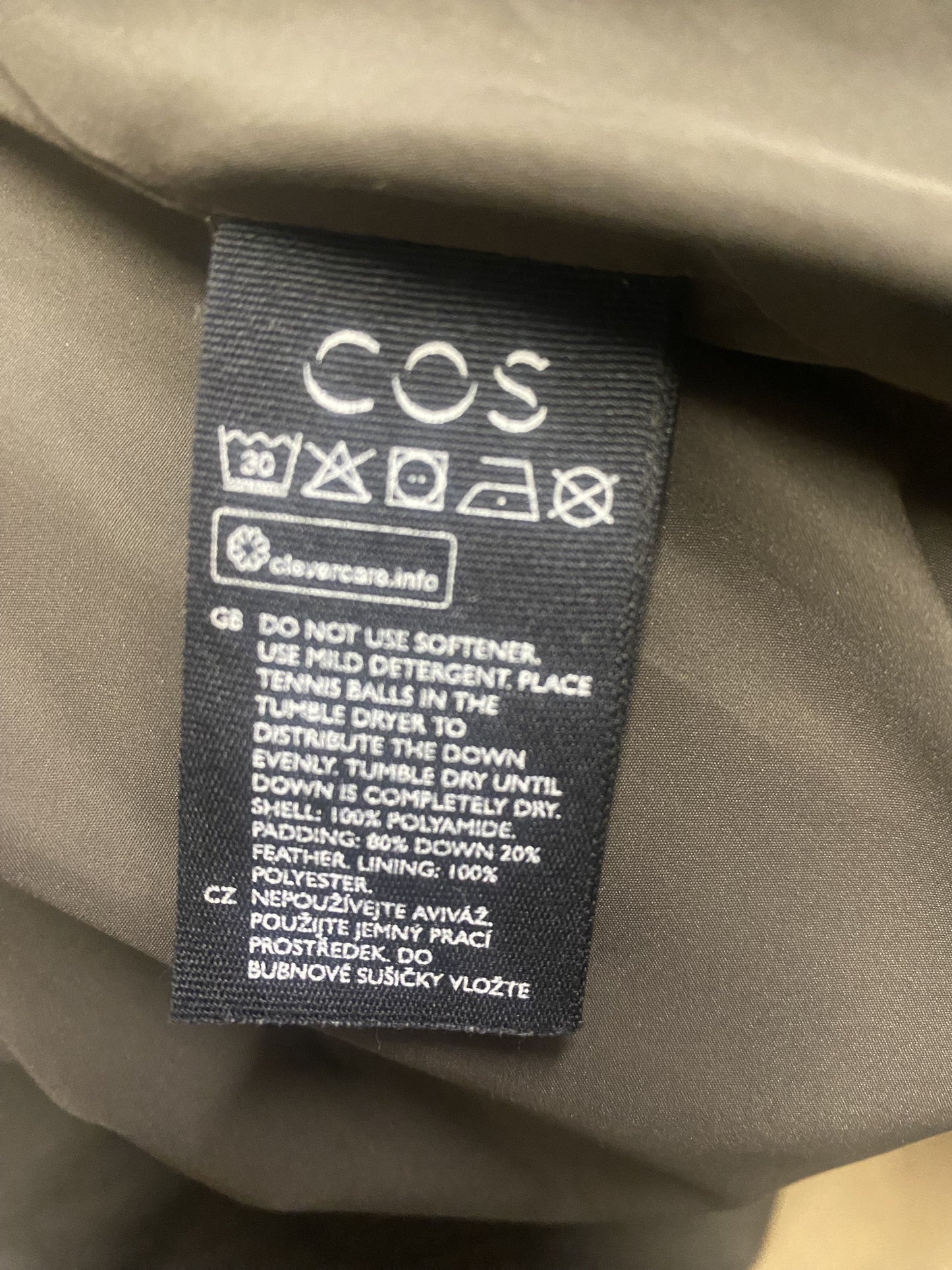 COS Green Khaki Down Puffer Jacket 8