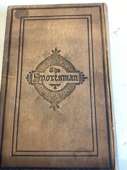 The Sportsman's Pocket Book 1882 The 'Sportsman' Office 1882