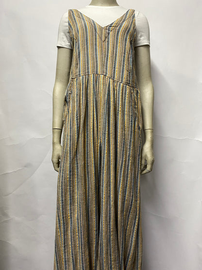 Free People Pastel Multi Coloured Cotton Jumpsuit Small BNWT