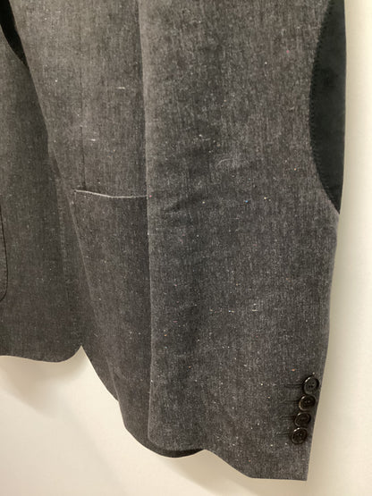 Burberry Cotton, Linen and Silk Grey Blazer Size 54