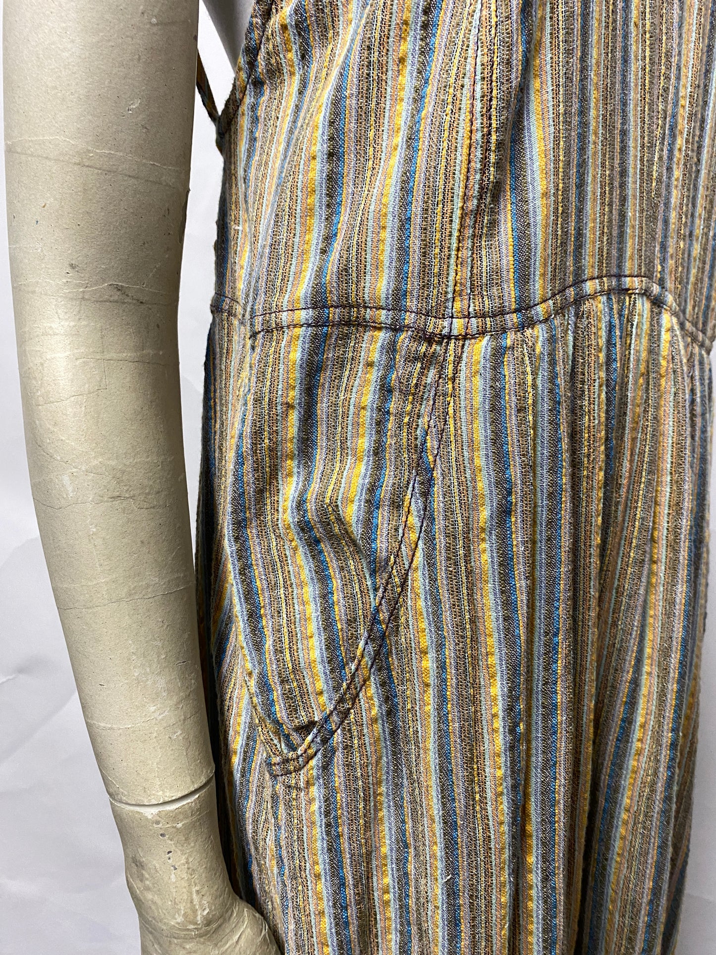 Free People Pastel Multi Coloured Cotton Jumpsuit Small BNWT