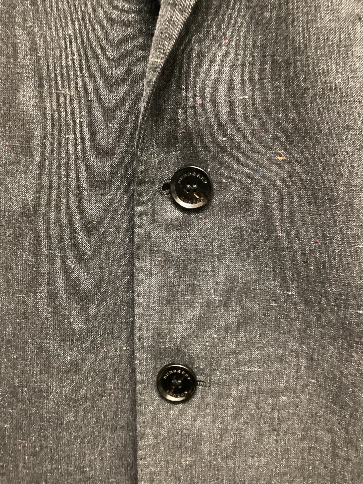 Burberry Cotton, Linen and Silk Grey Blazer Size 54