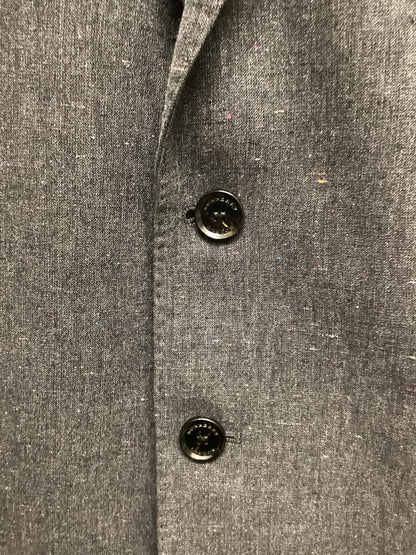 Burberry Cotton, Linen and Silk Grey Blazer Size 54