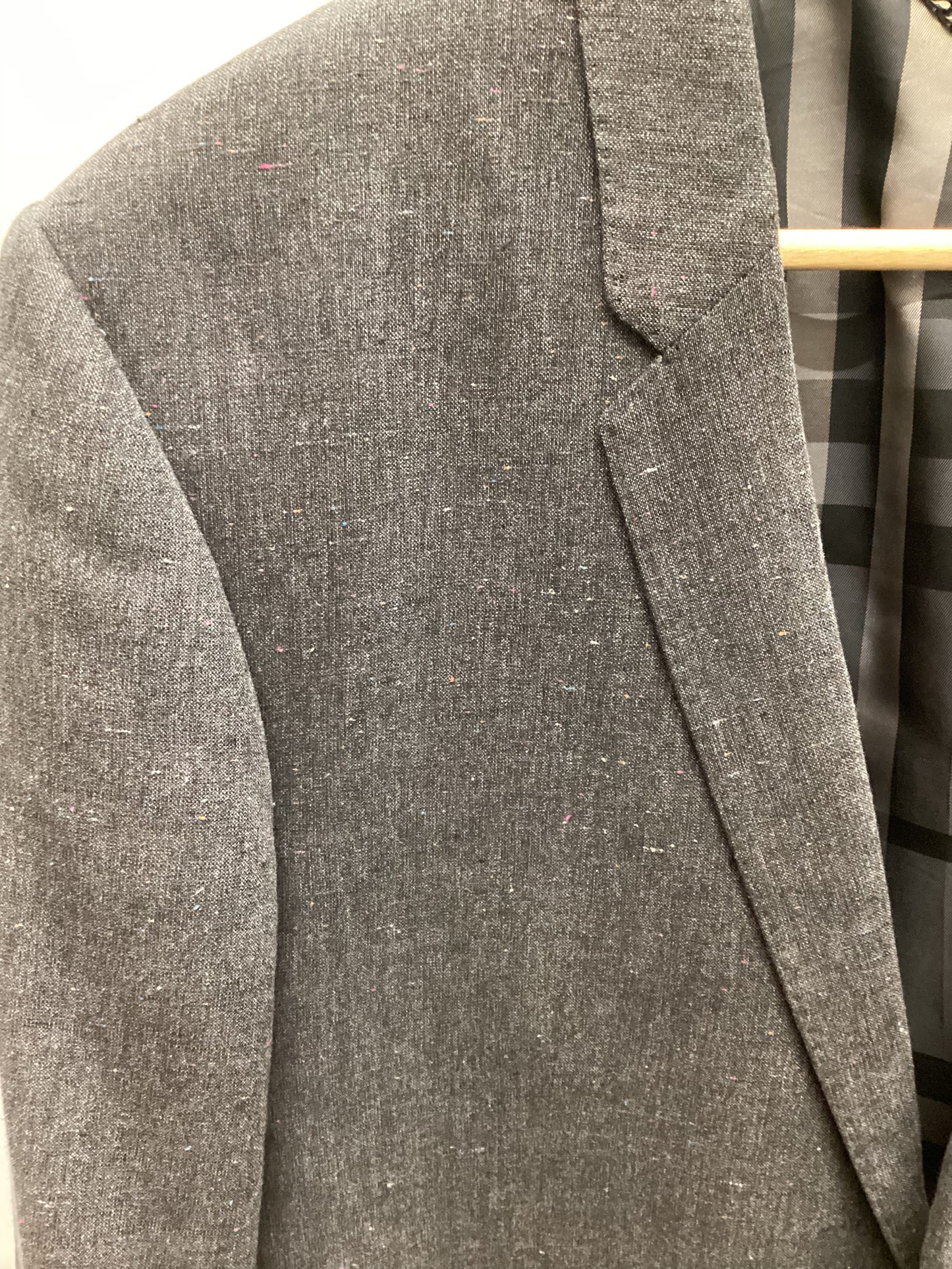 Burberry Cotton, Linen and Silk Grey Blazer Size 54