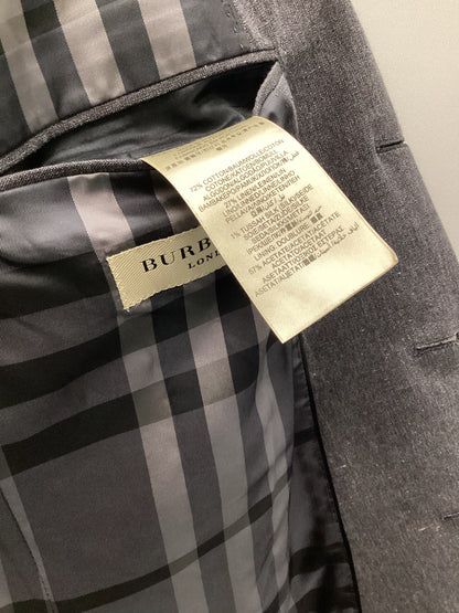 Burberry Cotton, Linen and Silk Grey Blazer Size 54