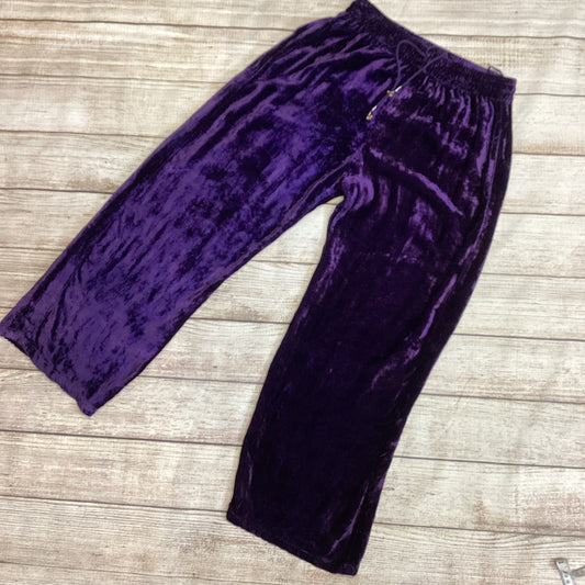 Vintage Jordash Purple Crushed Velvet Trousers W30