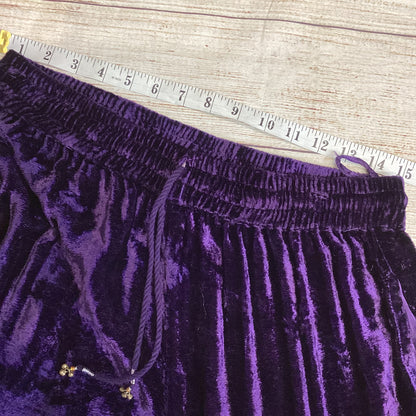 Vintage Jordash Purple Crushed Velvet Trousers W30