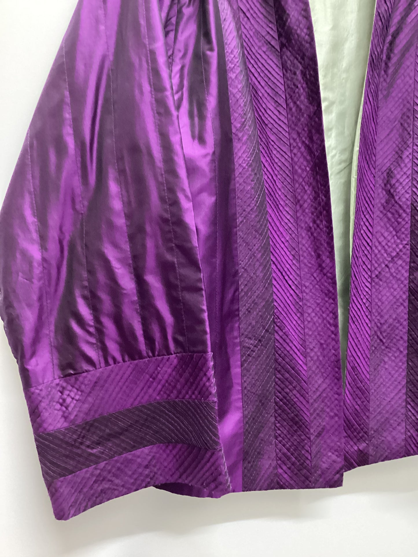 East 100% Silk Purple Kimono Jacket Size 14