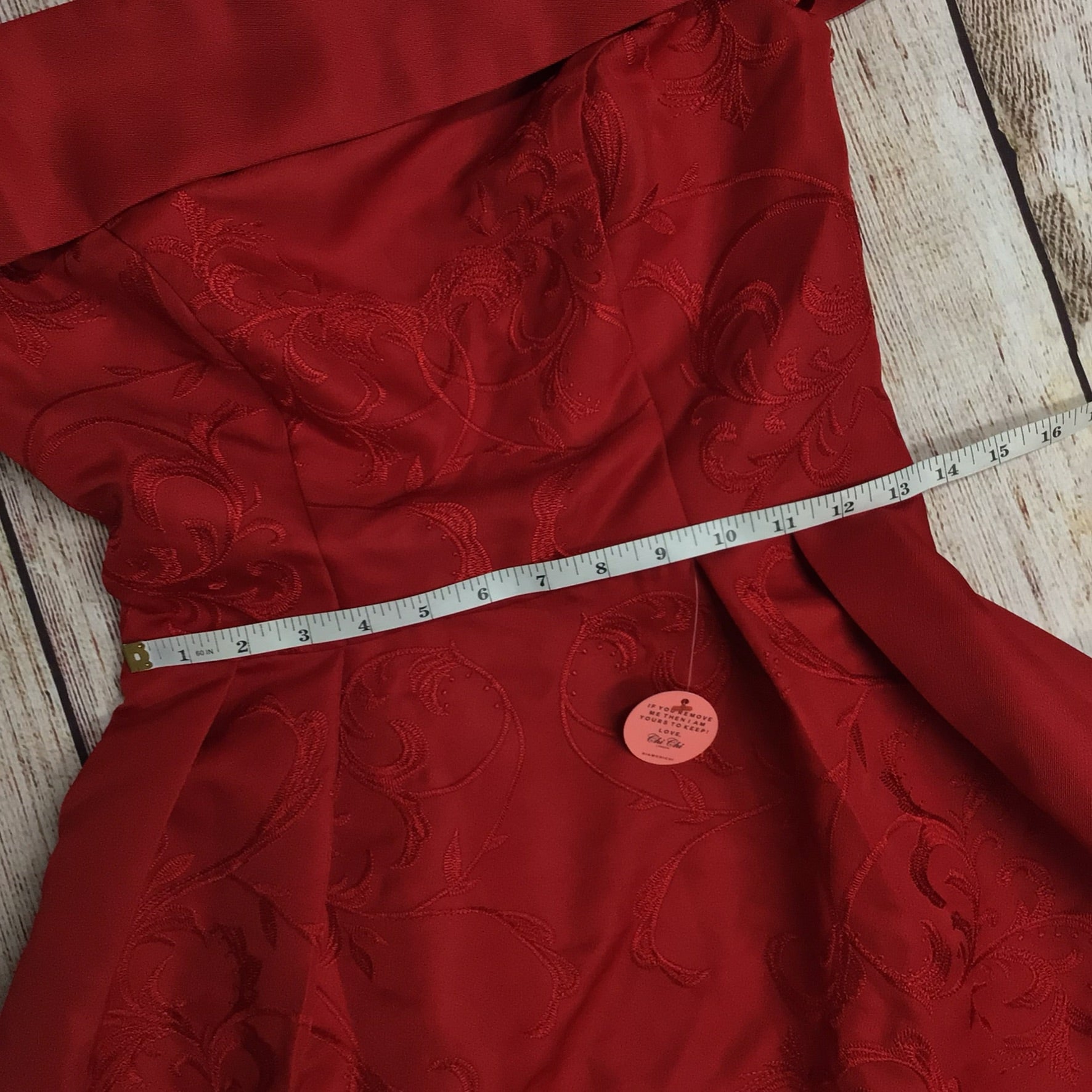 BNWT Chi Chi London Red Heloise Bandeau High Low Dress Size 8 Shop for Shelter