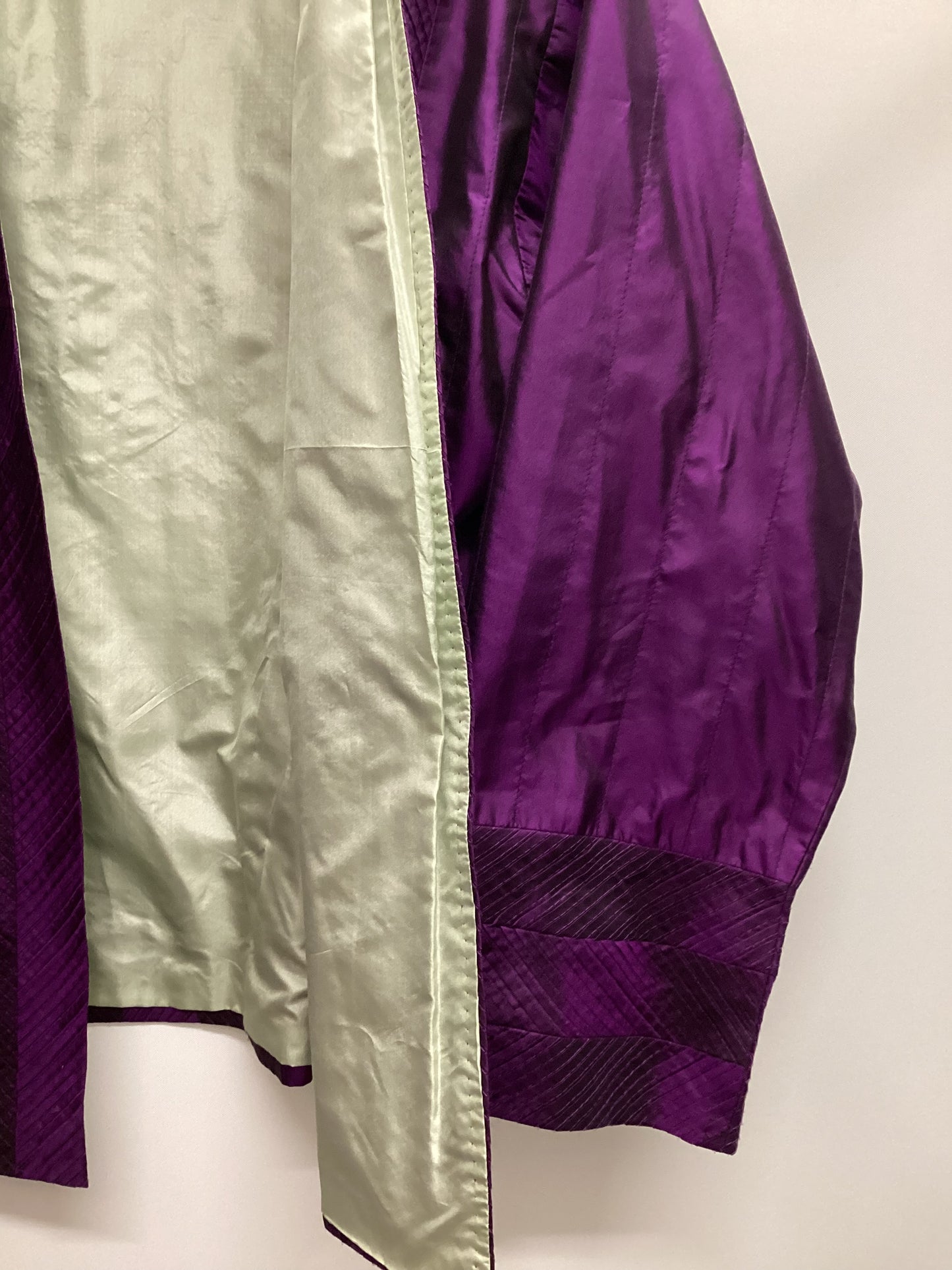 East 100% Silk Purple Kimono Jacket Size 14