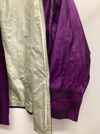 East 100% Silk Purple Kimono Jacket Size 14