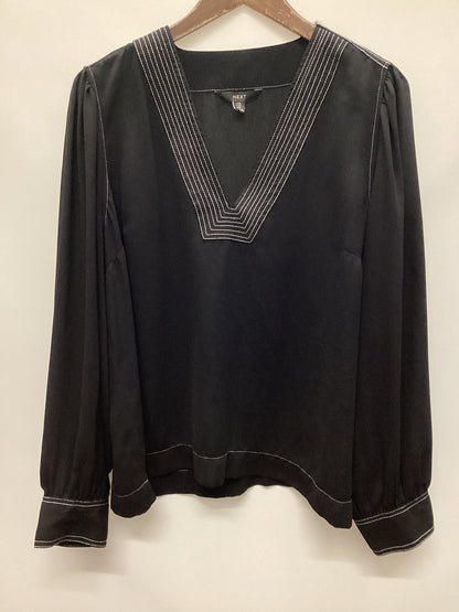 Next Black Top White Overstitch Size 16