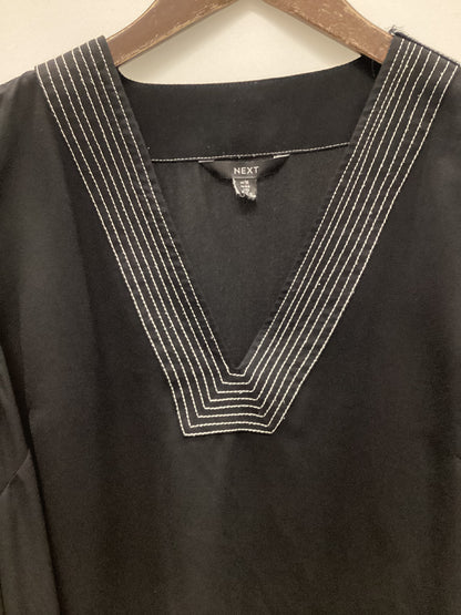 Next Black Top White Overstitch Size 16
