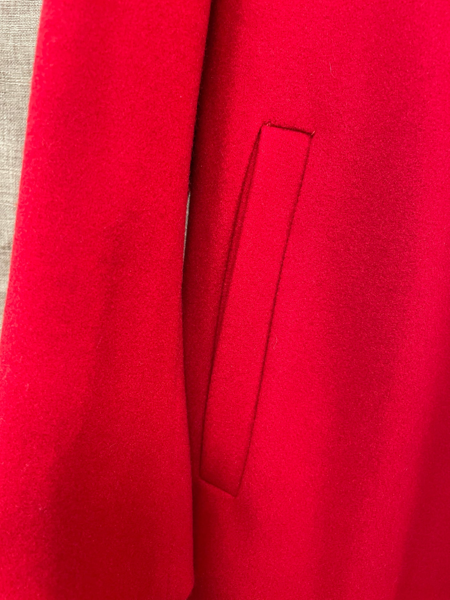 James Lakeland New with Tags Red Long Maxi Wool Blend Coat 12