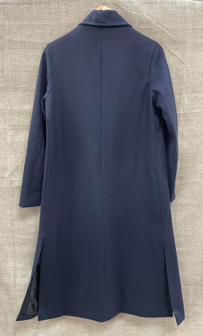 James Lakeland New with Tags Navy Blue Long Maxi Wool Blend Coat 12