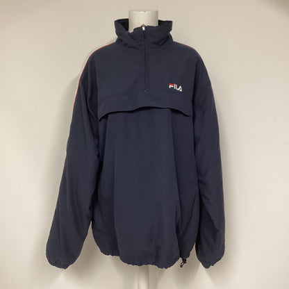 Fila Navy Blue Pullover Tracksuit Top W/ Fleece Lining Size XL