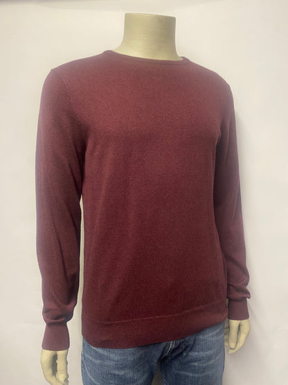 J Crew Burgundy Light Cotton and Cashmere Pull Over Medium BNWT