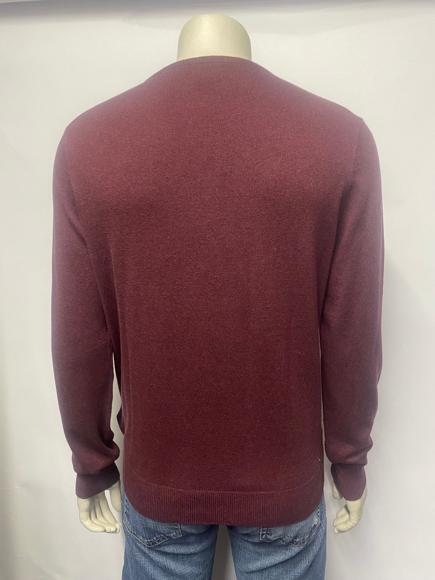 J Crew Burgundy Light Cotton and Cashmere Pull Over Medium BNWT