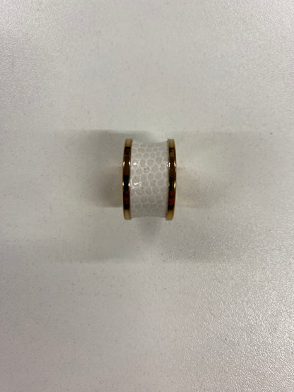Calvin Klein Bronze and White Snake Effect Ring in Box