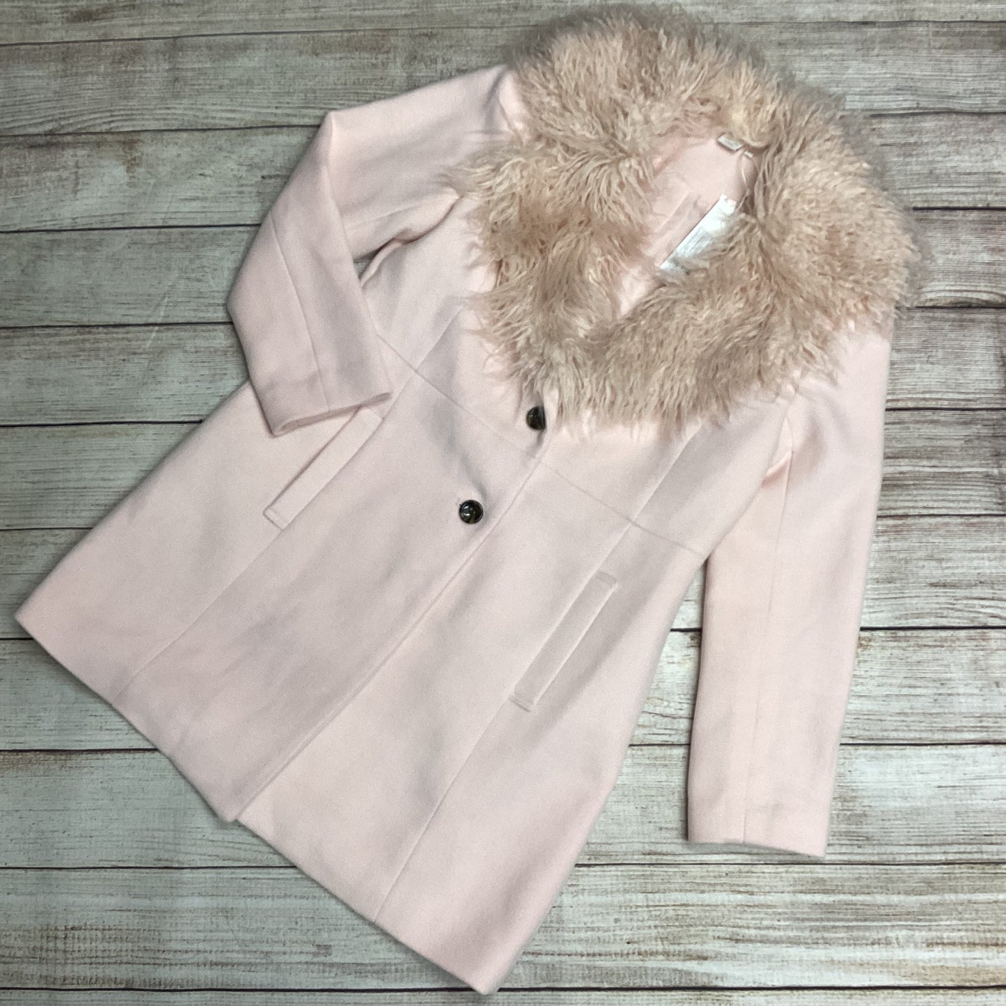 BNWT Lost Ink Curve Baby Pink Coat Size 16