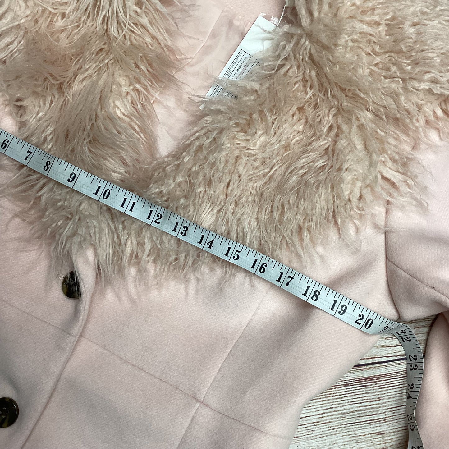 BNWT Lost Ink Curve Baby Pink Coat Size 16