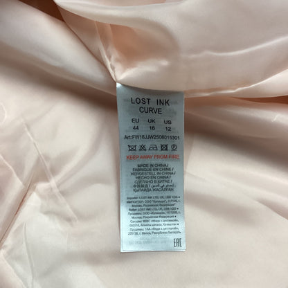 BNWT Lost Ink Curve Baby Pink Coat Size 16