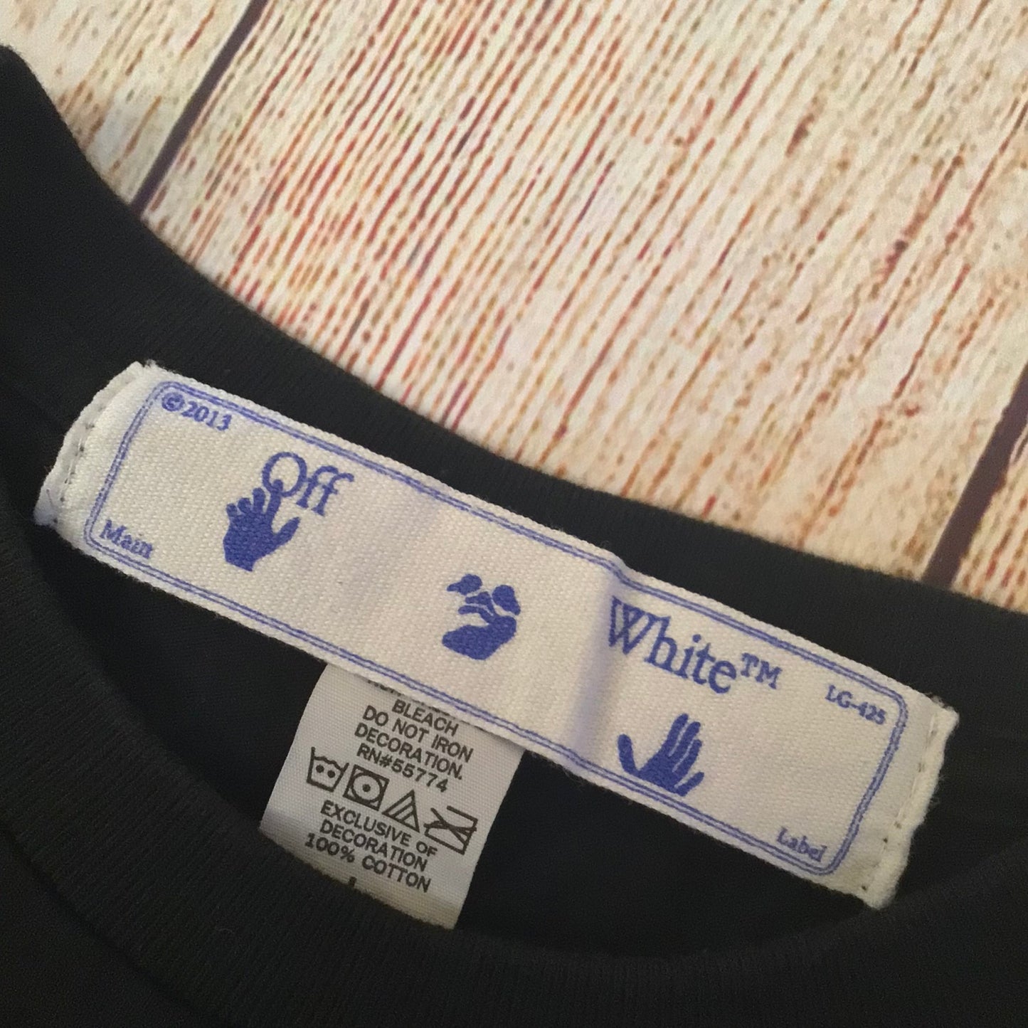 OFF-WHITE c/o Virgil Abloh Travis Scott Black Cotton T-Shirt Size L