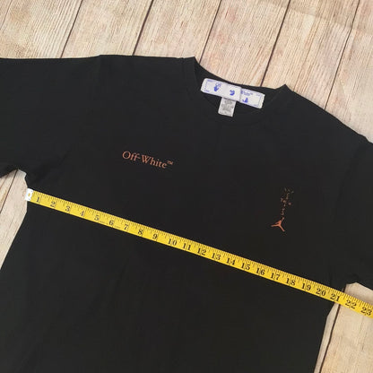 OFF-WHITE c/o Virgil Abloh Travis Scott Black Cotton T-Shirt Size L