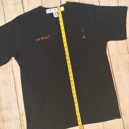 OFF-WHITE c/o Virgil Abloh Travis Scott Black Cotton T-Shirt Size L