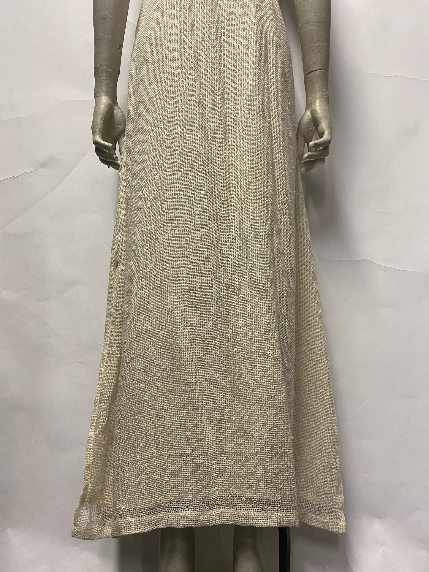 Pahiesa Formentera Strapless V-neck Cotton Woven Maxi Summer Dress Small/Medium