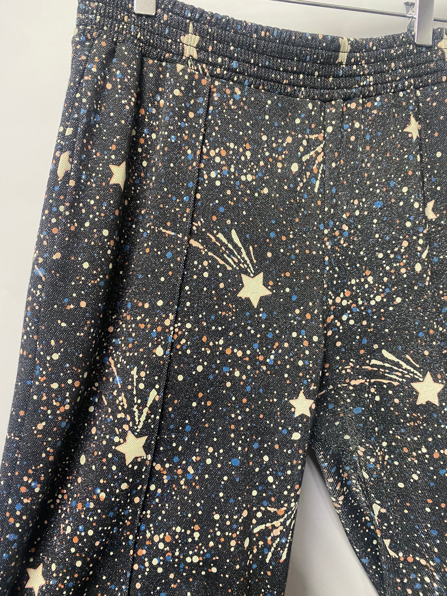 See by Chloe Grey Sparkle Star Print Flared Cropped Joggers 12