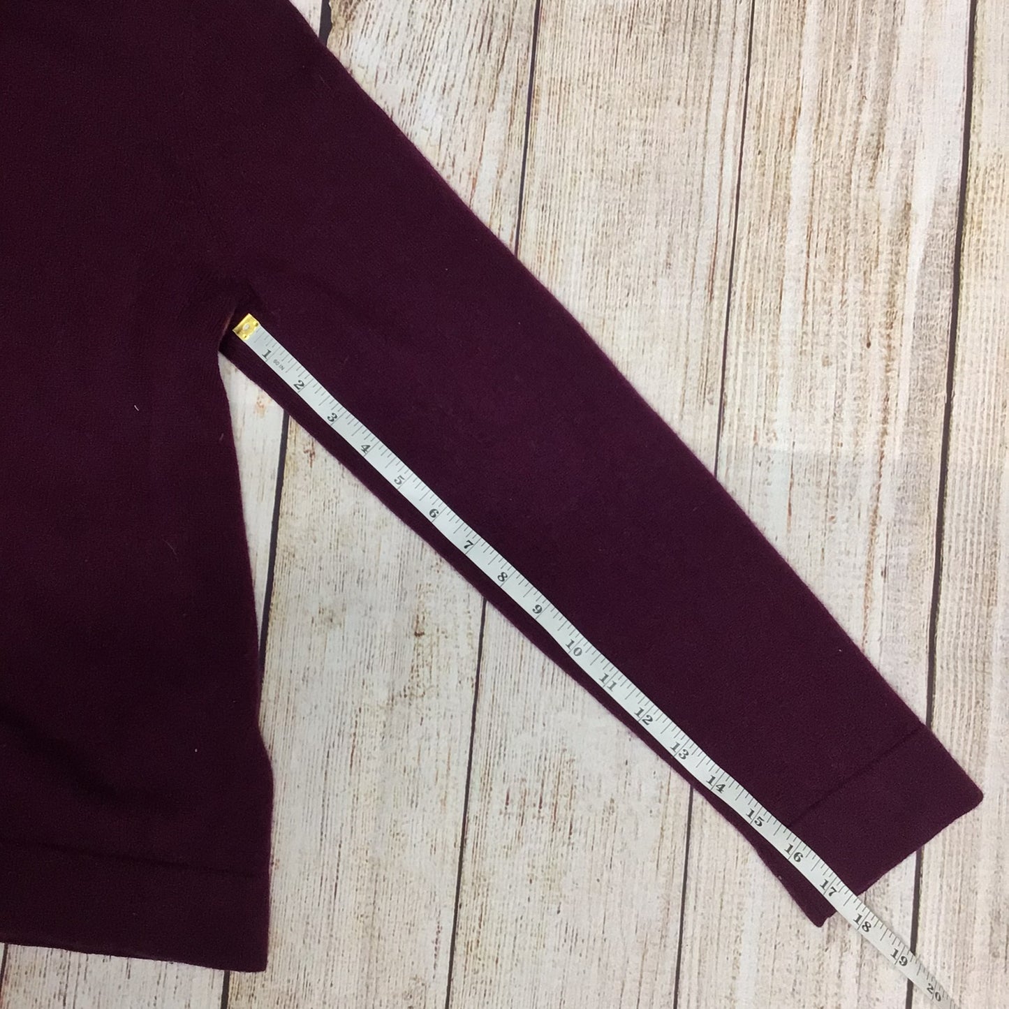 Hobbs Maroon Purple Roll Neck Jumper Wool & Cashmere Blend Size L