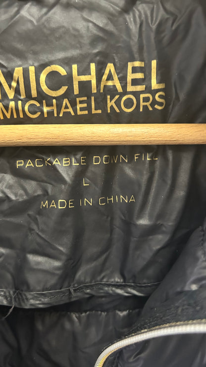 Michael Kors Down Filled Foldaway Jacket Large (14) Black